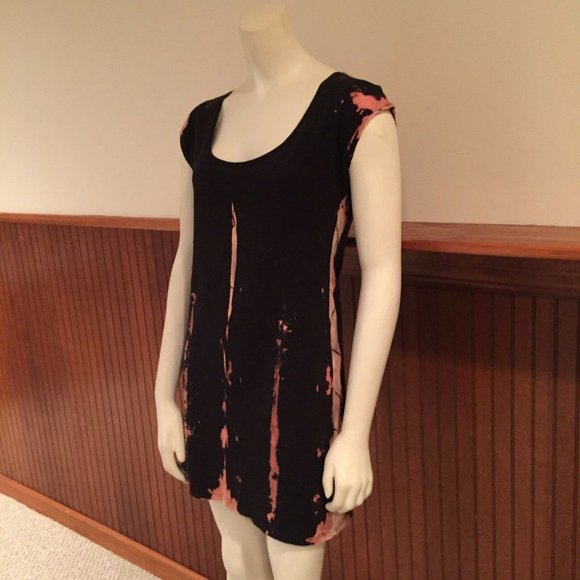 Mary Meyer Black and Tan Tie-Dye Dress - Size: XS - Picture 6 of 11